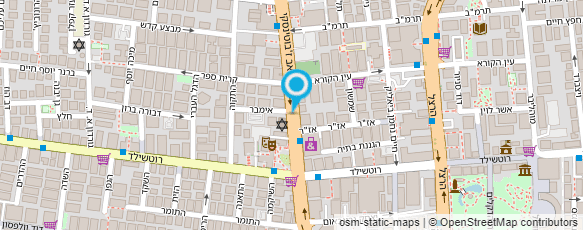 מפת הגעה אל בית הכנסת המרכזי אוזן ע"ש ר' חי טייב