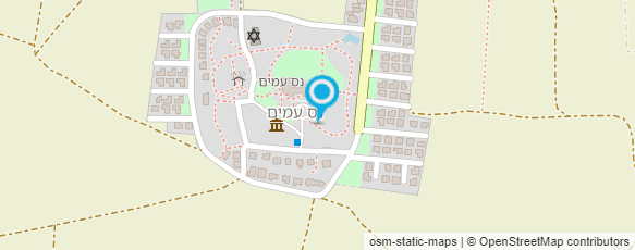 מפת הגעה אל כפר נס-עמים