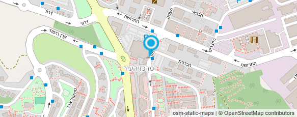 מפת הגעה אל ככר העיר כרמיאל שרותים בע"מ