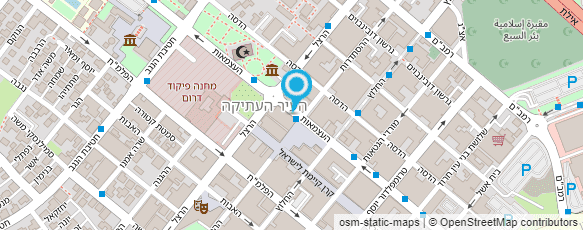 מפת הגעה אל אגודת "עמי" לשיפור שירותים לילדים מוגבלים