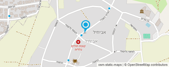 מפת הגעה אל בריכת אביחיל