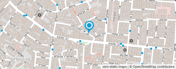 מפת הגעה אל מוסדות חסידי צאנז-קלויזנבורג