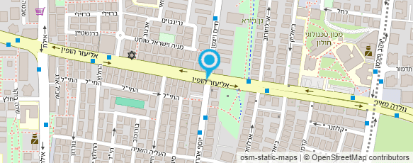 מפת הגעה אל "רעים" המרכז העירוני למחול