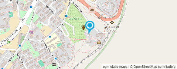 מפת הגעה אל מרכז המבקרים רמון