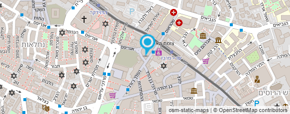 מפת הגעה אל מלון פלטין ירושלים