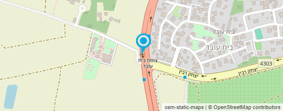 מפת הגעה אל סונול בית עובד - ברנע יגאל בע"מ