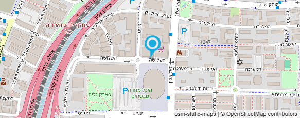 מפת הגעה אל א.ל.מ רשת חנויות חשמל