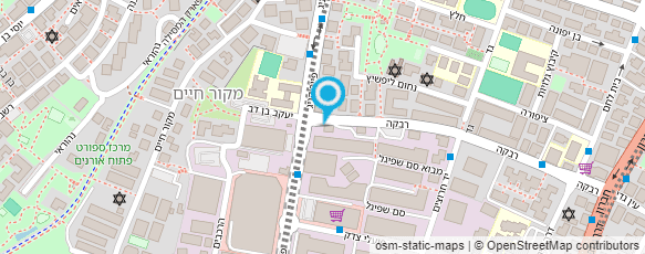 מפת הגעה אל האגודה הישראלית להלוואות