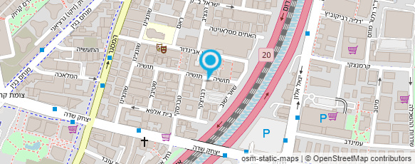 מפת הגעה אל מוסך הנציב - אבי