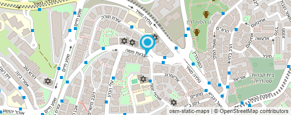 מפת הגעה אל מקבץ אבטחה שמירה ניקיון ואחזקות בע"מ