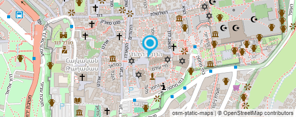 מפת הגעה אל מוזיאון הרובע ההרודיאני