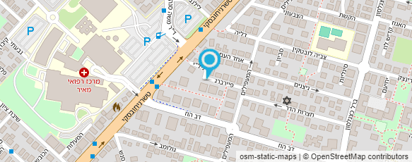 מפת הגעה אל ד"ר הלוי עמוס