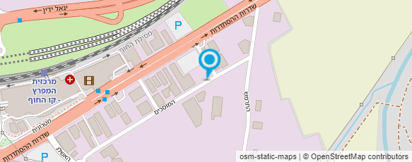 מפת הגעה אל מוסך חושי כיוון פרונט מפת הגעה אל מוסך חושי כיוון פרונט