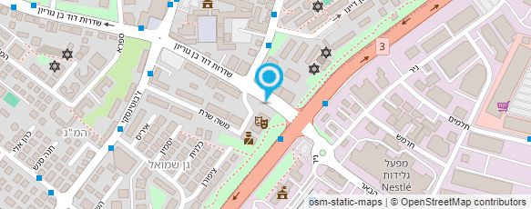 מפת הגעה אל היכל התרבות - מופ"ת