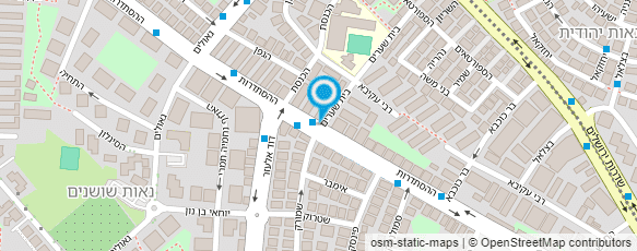 מפת הגעה אל אליאסי יוסי האינסטלטור