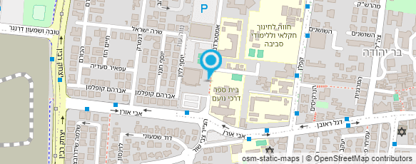 מפת הגעה אל היכל הספורט העירוני