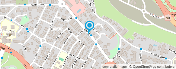 מפת הגעה אל פרופ' זערור מנשה