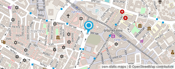 מפת הגעה אל ב.ה. בניני המרכז ירושלים בע"מ