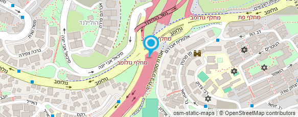 מפת הגעה אל קניון ירושלים (מלחה)