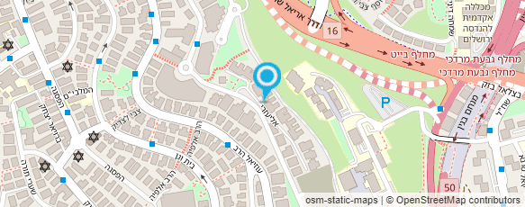 מפת הגעה אל מח"פ מכון לפוליגרף - עזר שאול