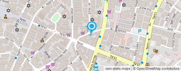 מפת הגעה אל האגודה למען העיוור