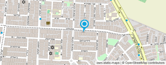 מפת הגעה אל "בכחול" אופנת נשים