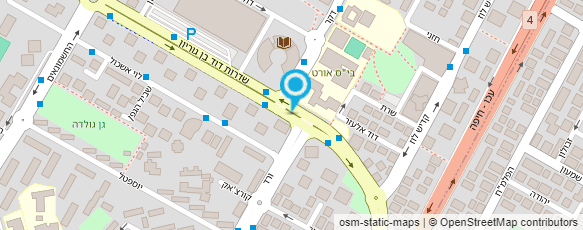 מפת הגעה אל מתנ"ס בן גוריון