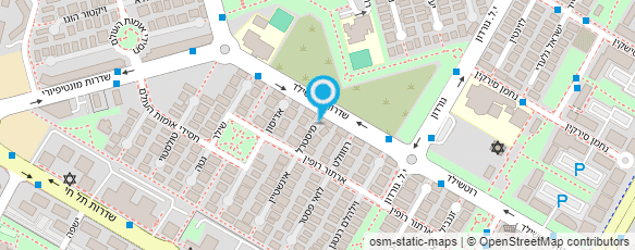 מפת הגעה אל כחול לבן עיצובים