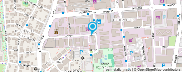 מפת הגעה אל מוסך אומן