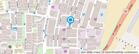 מפת הגעה אל מחסן אוסם בע"מ