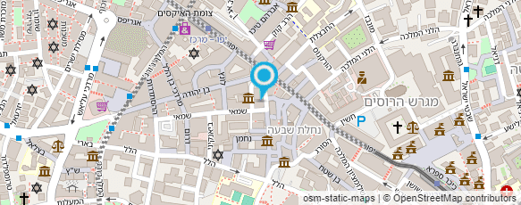 מפת הגעה אל מועדון בריאות מלון כיכר ציון