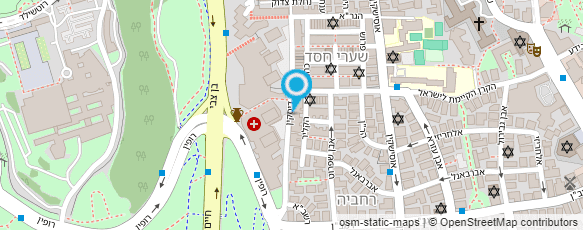 מפת הגעה אל המרכז הרפואי ירושלים