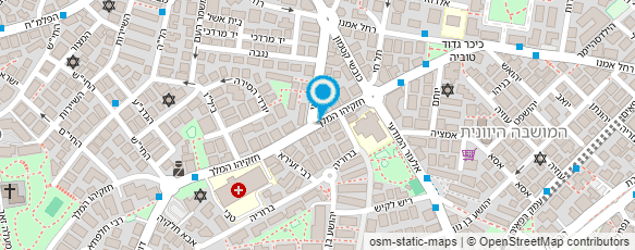 מפת הגעה אל אירנה רובין-מורשת נגישות מתו"ס