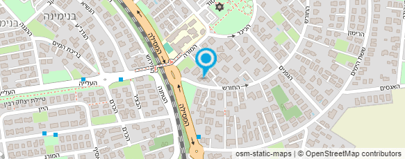 מפת הגעה אל מרכז רפואי בנימינה (טיפולים) 1999 בע"מ