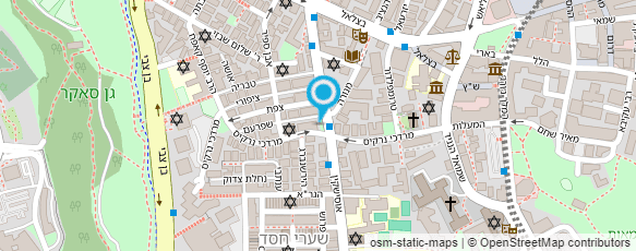 מפת הגעה אל מכולת אוסישקין