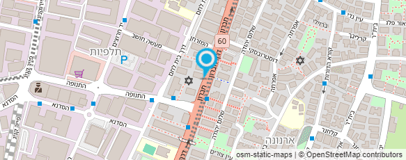 מפת הגעה אל עו"ד ונוטריון ג'יניאו עודד