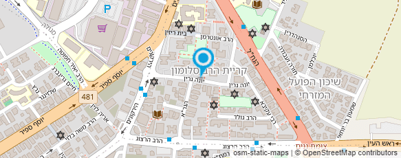 מפת הגעה אל מכולת בן ציון