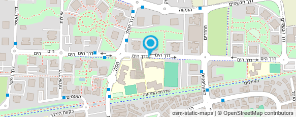 מפת הגעה אל הספריה הציבורית גני תקווה