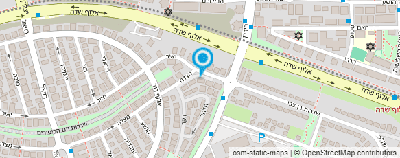 מפת הגעה אל ארז ישראלי - מעצבי שיער