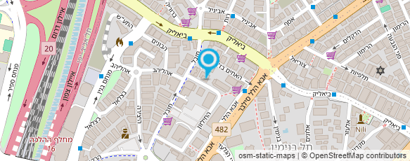 מפת הגעה אל כרמל נפתלי-משרד עו"ד