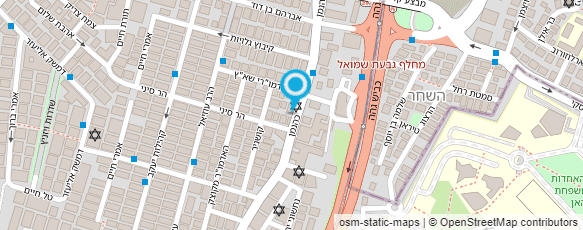 מפת הגעה אל גן נשי אגודת ישראל