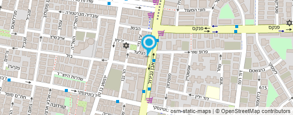 מפת הגעה אל דומינו'ס פיצה