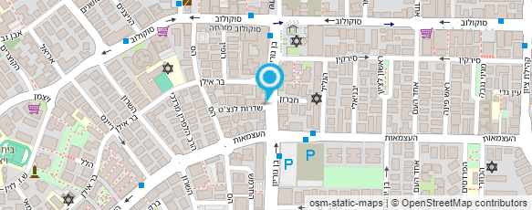 מפת הגעה אל מוסדות חב"ד הרצליה