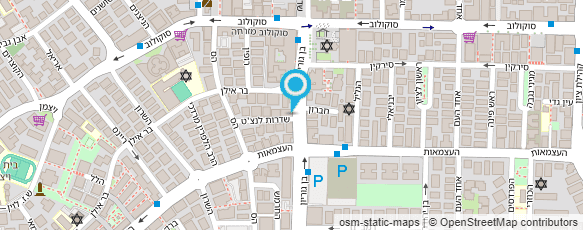 מפת הגעה אל מוסדות חב"ד - גני ילדים