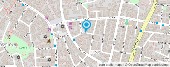 מפת הגעה אל ד"ר מיכאל גוז - מומחה לאורתודנטיה