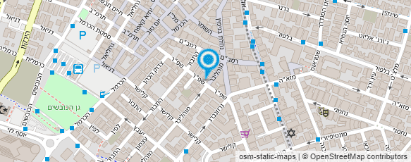 מפת הגעה אל שחר עיצוב שיער לגברים