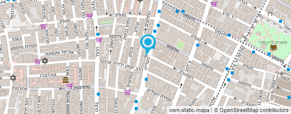 מפת הגעה אל מספרת יצחק ונדיה