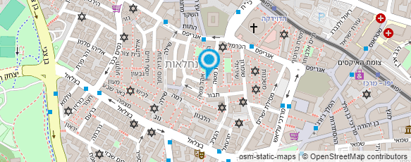 מפת הגעה אל גרינברג-נוביצקי בנחורין אדריכלים