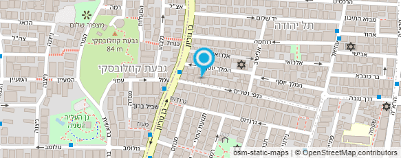 מפת הגעה אל איגוד ישראלי לתיירות ותרבות הפנאי