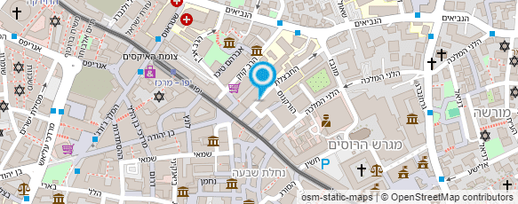 מפת הגעה אל מלון הבירה